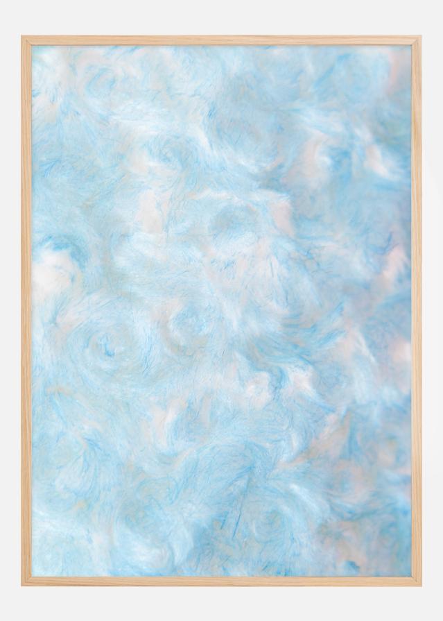 Bildverkstad Blue cotton wool Poster