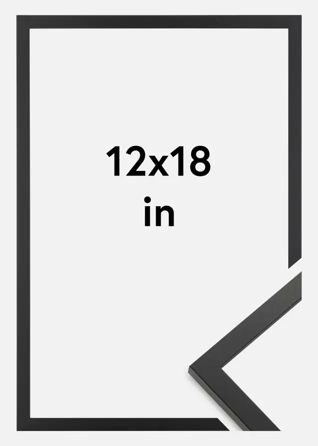 Artlink Kader Trendy Acrylglas Zwart 12x18 inches (30,48x45,72 cm)