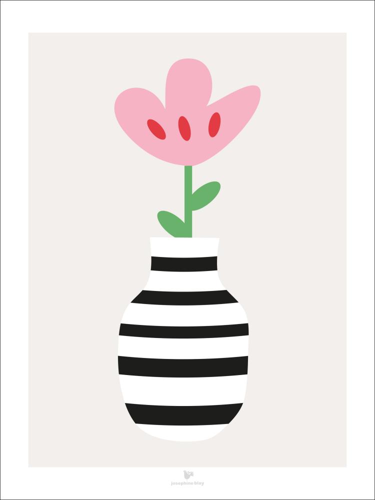 Bildverkstad Flower - Beige Poster