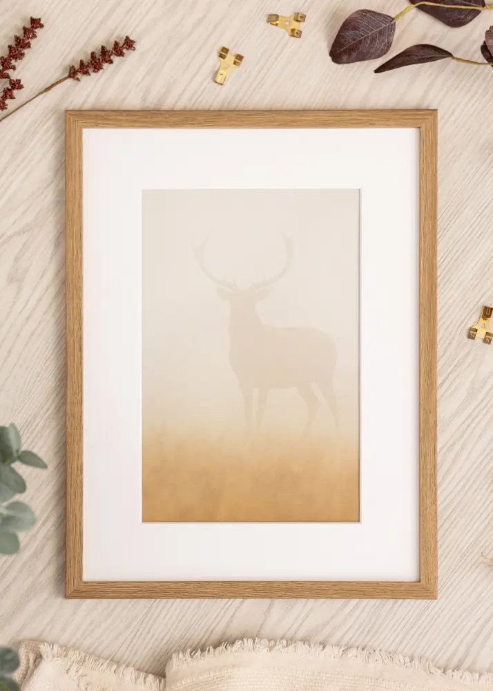 BGA Kader Modern Acrylglas Teak 50x70cm