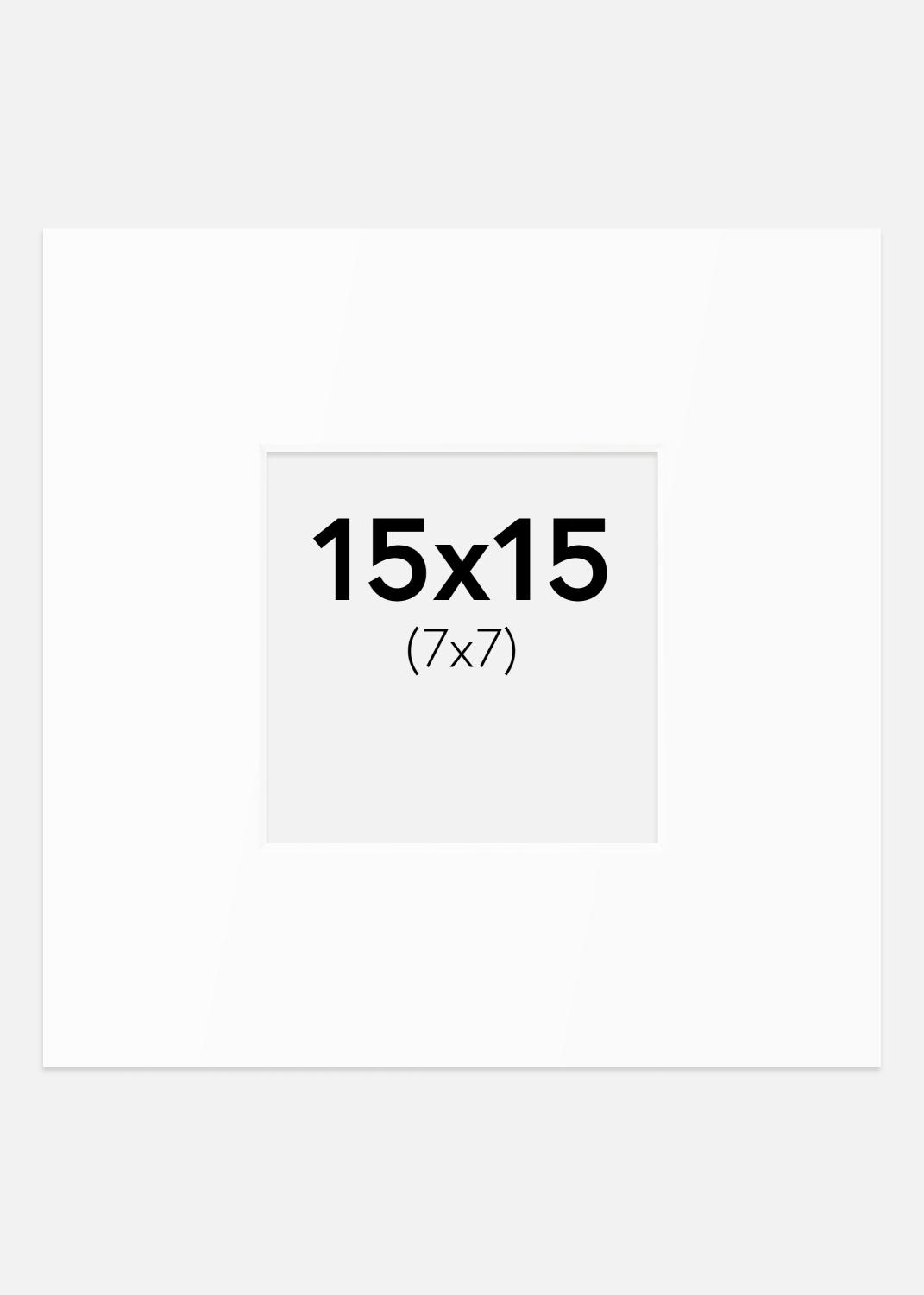 Product Image for Passe-partout Wit Standaard (Witte kern) 15x15 cm (7x7)