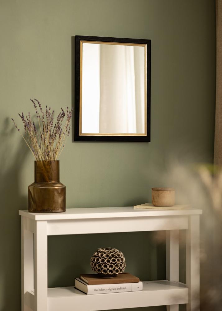 Ramverkstad Spiegel Leonie Zwart - Eigen afmetingen