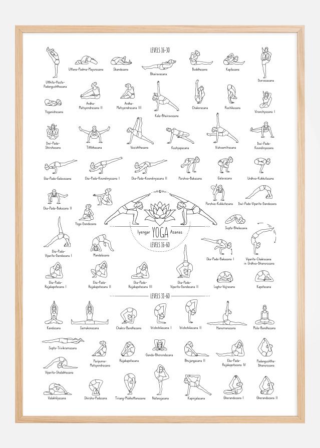 Bildverkstad Yoga Black and White ll Poster