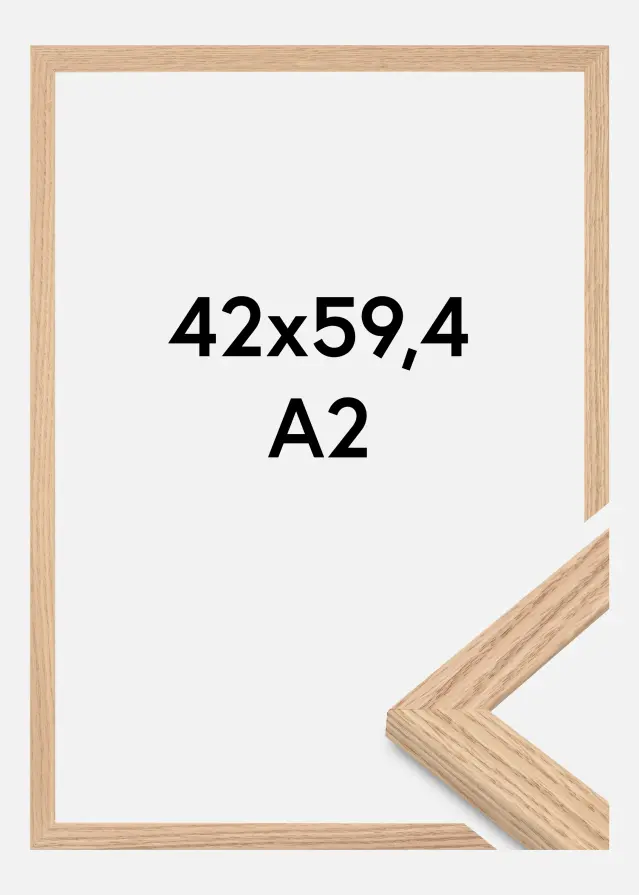 Galleri 1 - Extern Kader Tidlös Acrylglas Massief Eik 42x59,4 cm (A2)