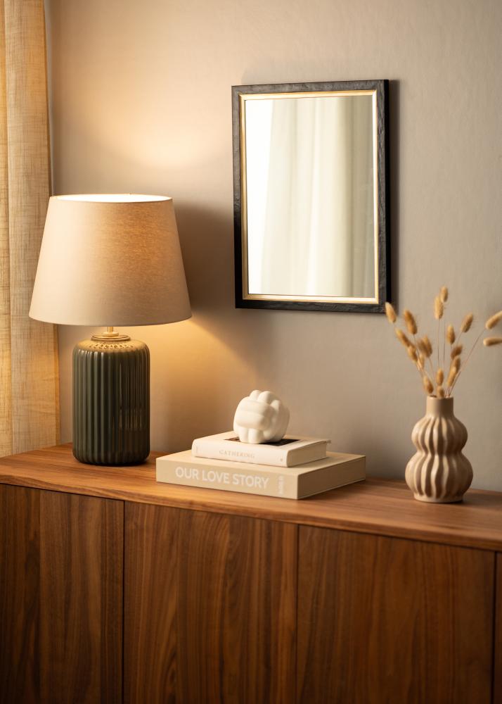 Ramverkstad Spiegel Leonie Zwart - Eigen afmetingen