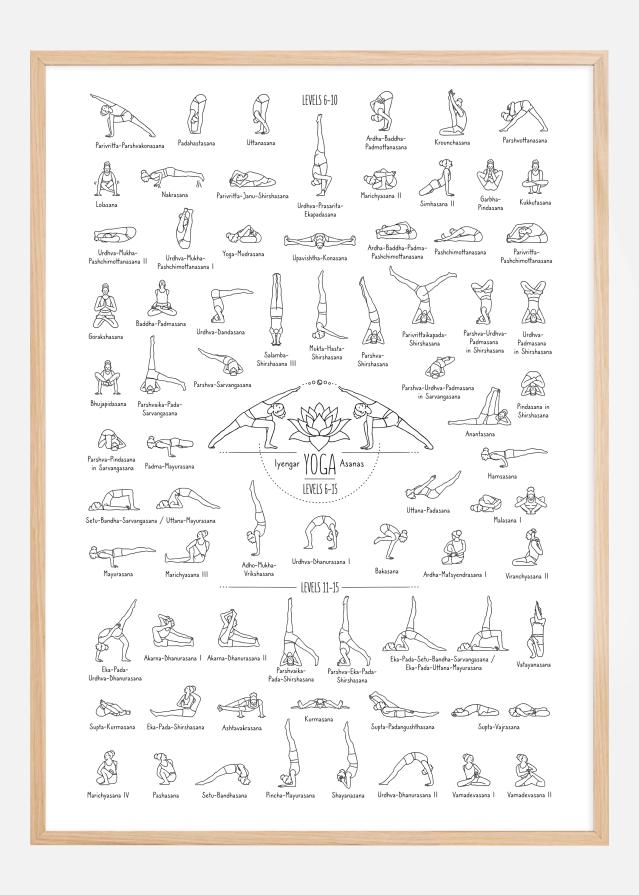 Bildverkstad Yoga Black and White lll Poster